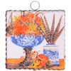 RTC - Mini Gallery Blue Bowl of Velvet Pumpkins