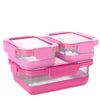 Swig - Pink 3pc Glass Food Storage Set